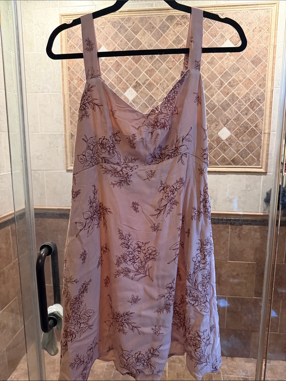 NWT Old Navy Blush Pink Floral Slip Dress size M